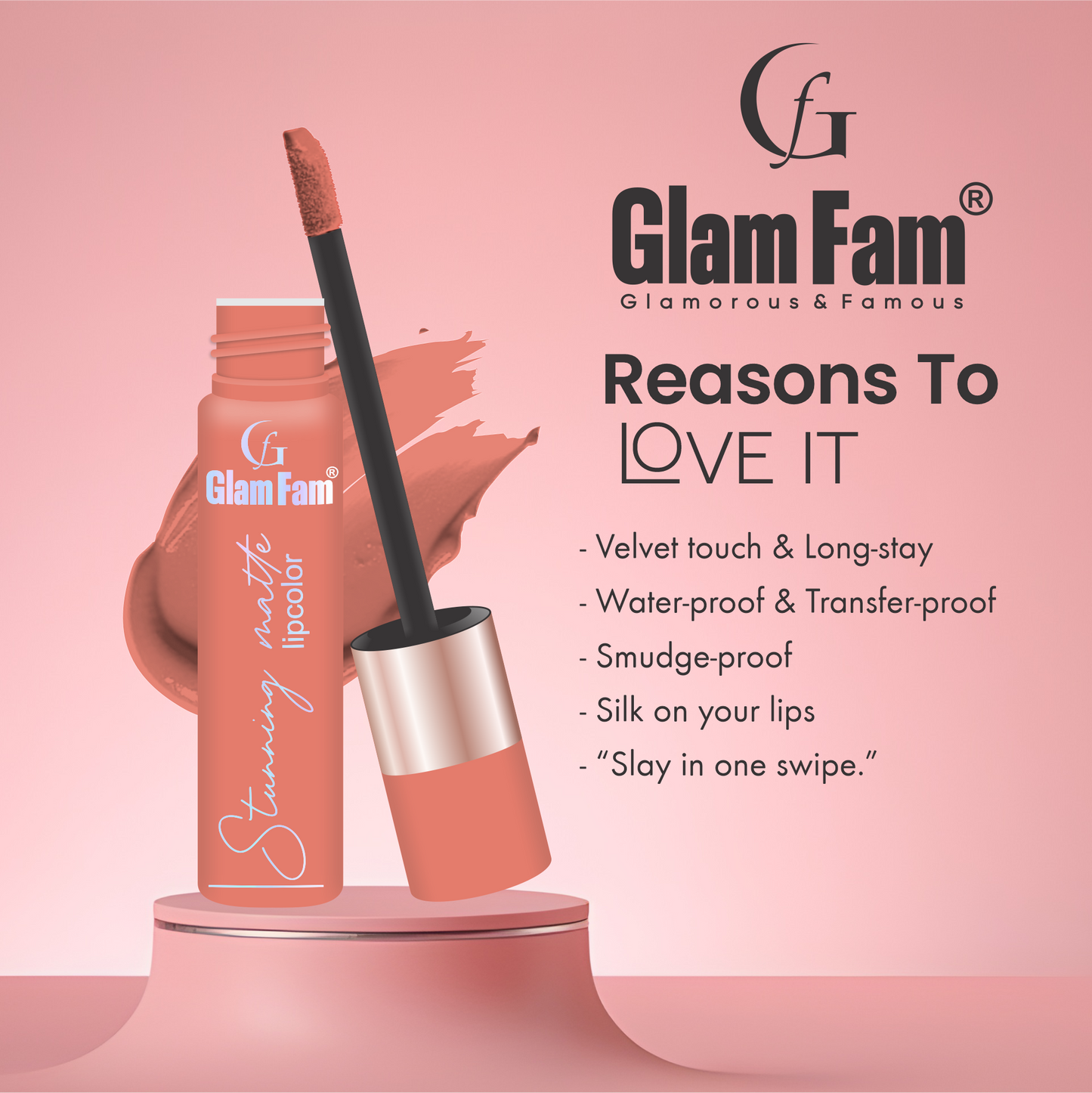 Glam Fam Stunning Matte Lipcolour