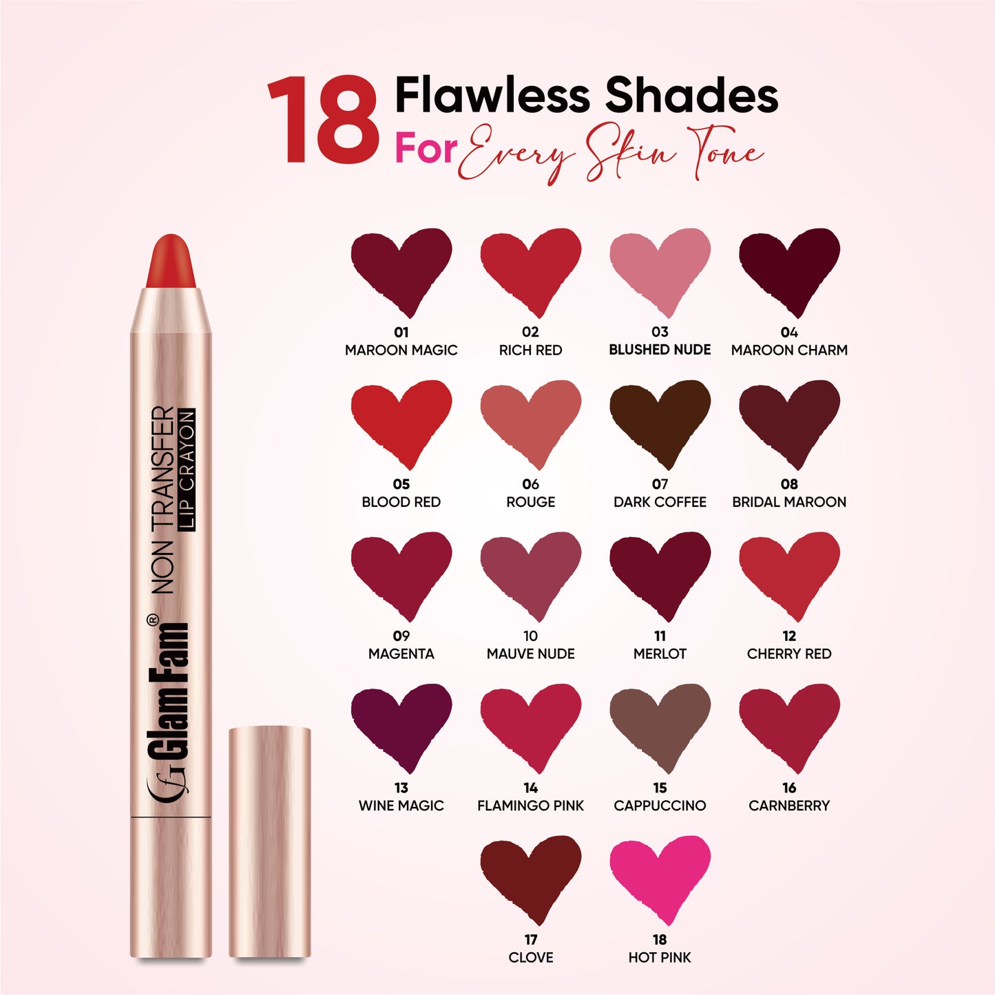 Lip Crayon Lipstick – Gold Edition (Cappuccino)