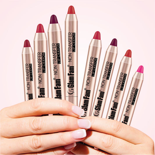 Lip Crayon Lipstick – Gold Edition (Hot Pink)