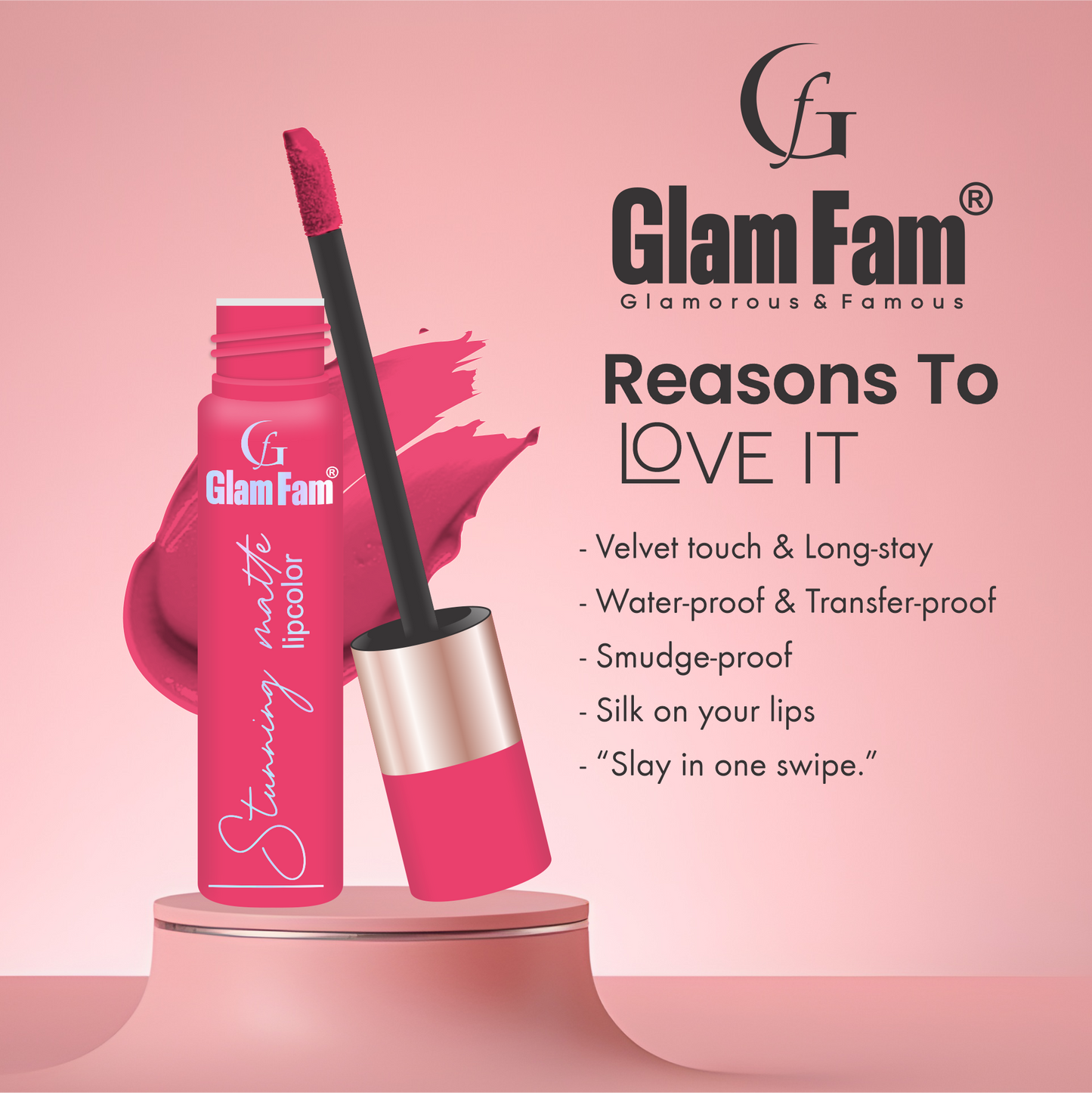 Glam Fam Stunning Matte Lipcolour