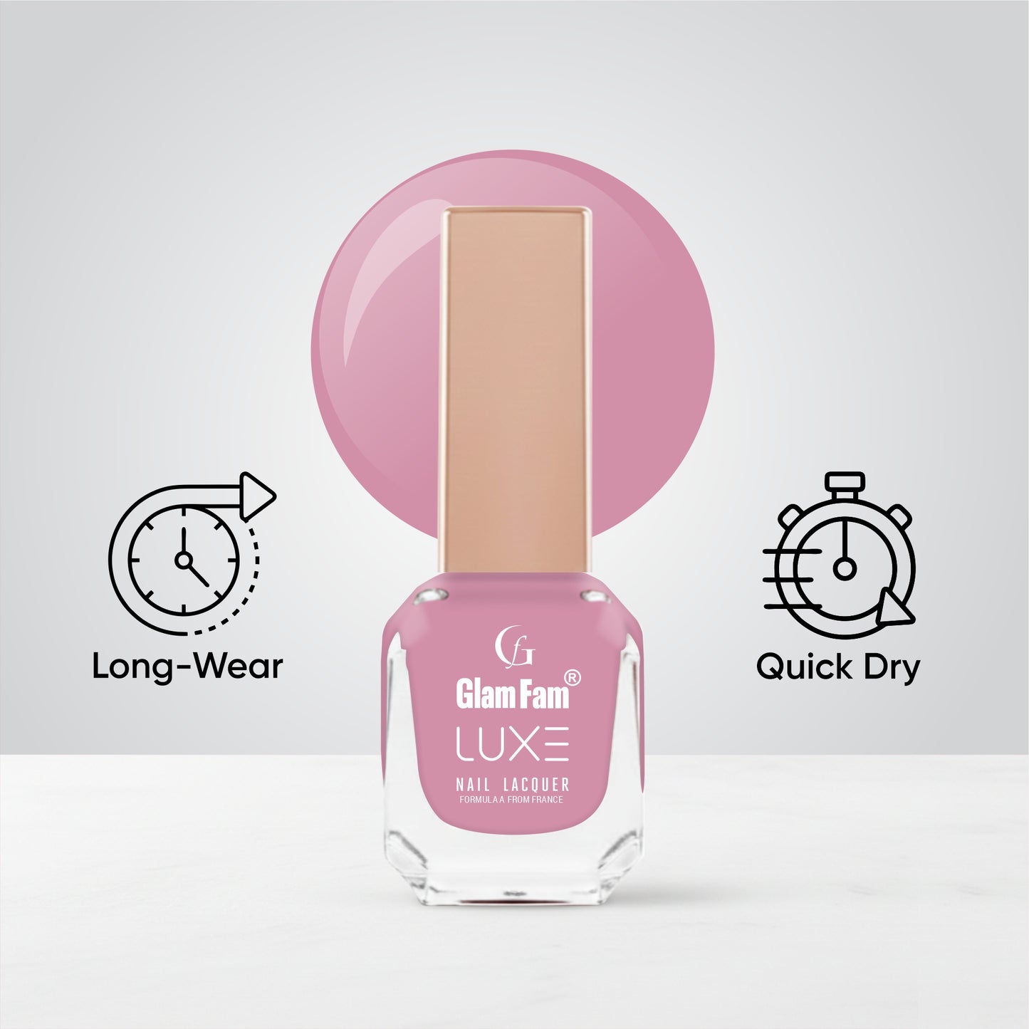 Luxe Nail Lacquer (Deep Blush)