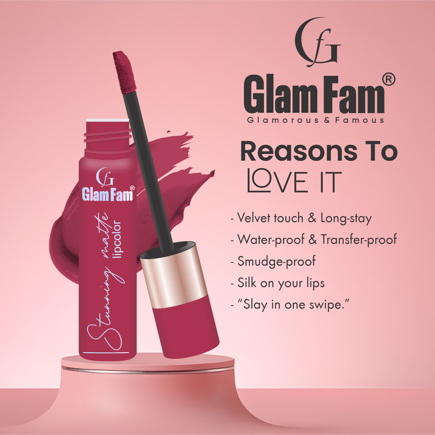 Glam Fam Stunning Matte Lipcolour