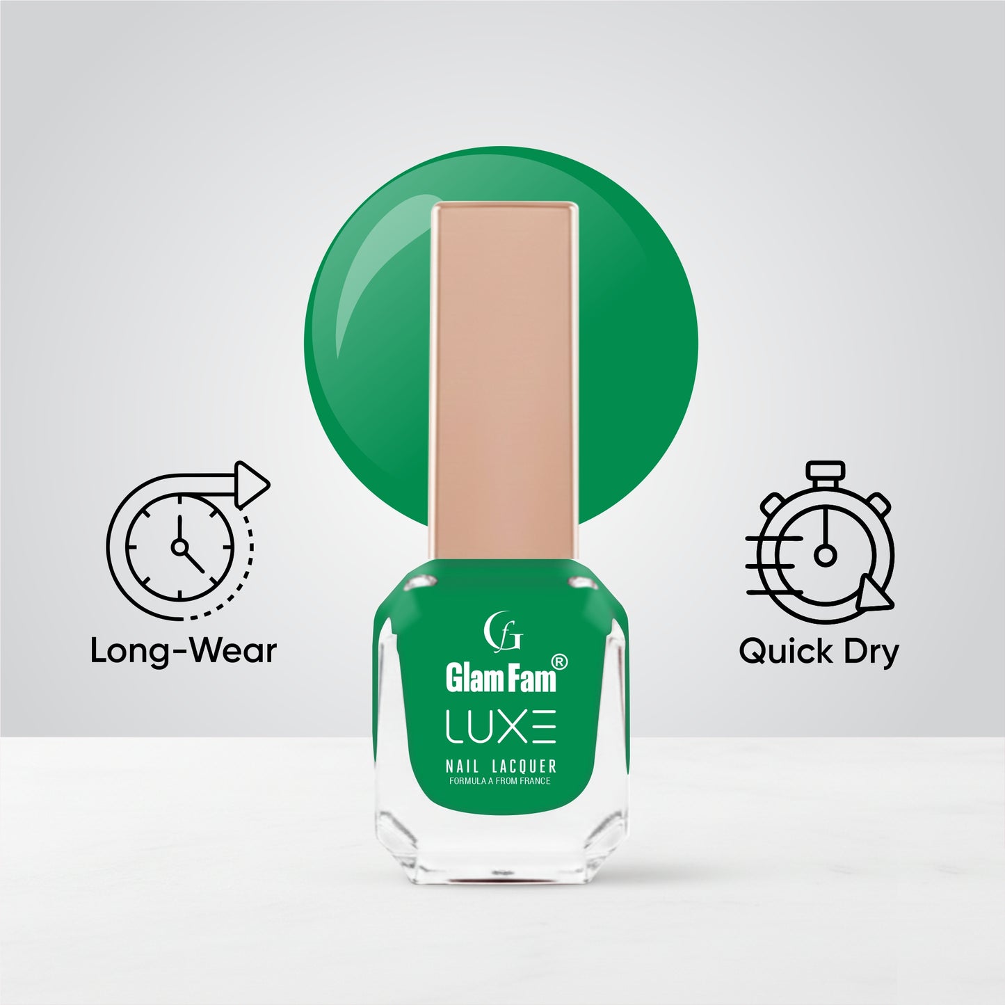 Luxe Nail Lacquer (Emerald Green)