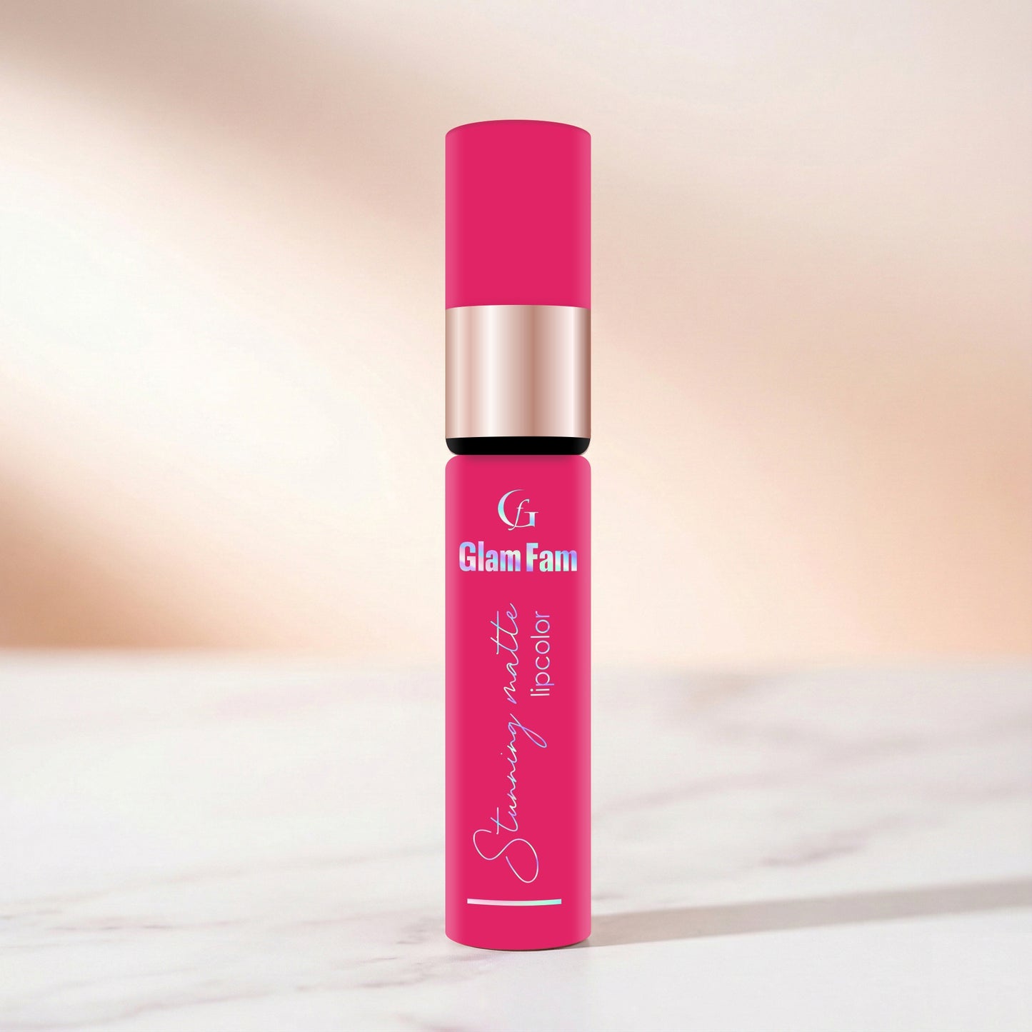 Glam Fam Stunning Matte Lip color, 5 ml (Salmon Charm)