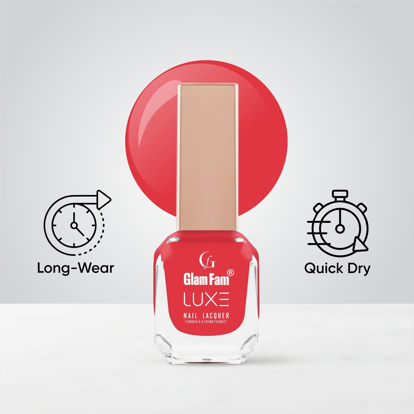 Luxe Nail Lacquer (Lava Red)