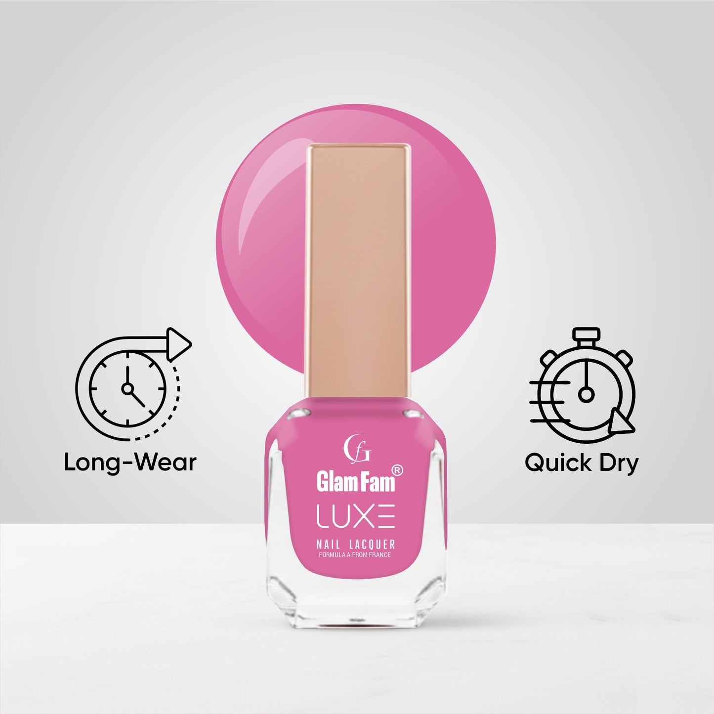 Luxe Nail Lacquer (Lotus Pink)
