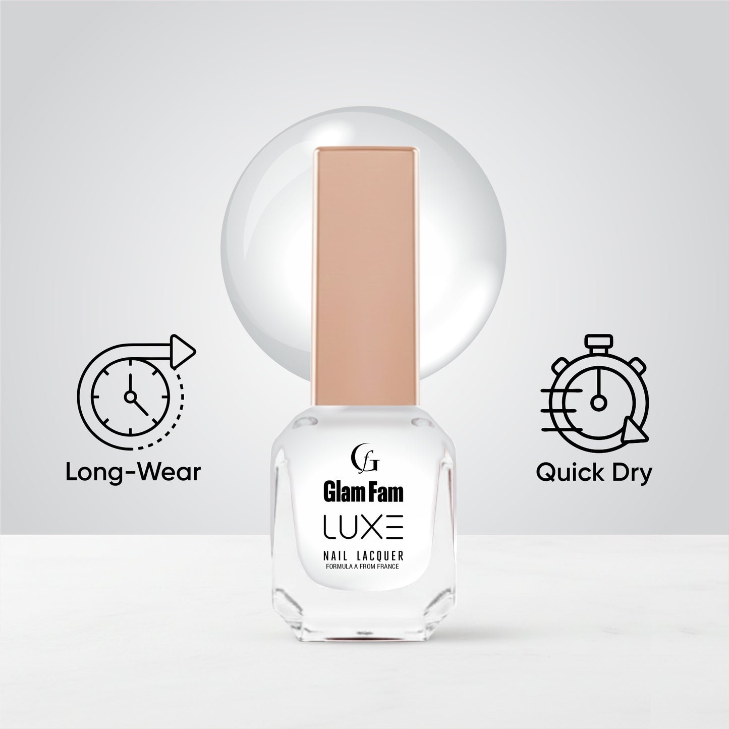 Luxe Nail Lacquer (White)