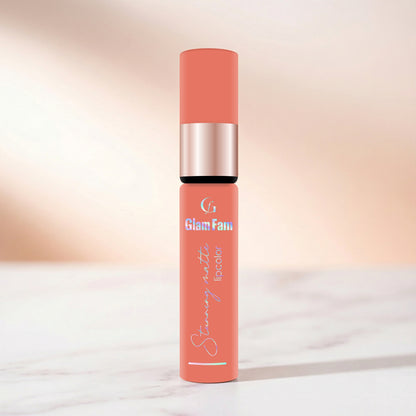 Glam Fam Stunning Matte Lip color, 5 ml (Earthy Nude)