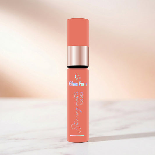 Glam Fam Stunning Matte Lip color, 5 ml (Earthy Nude)