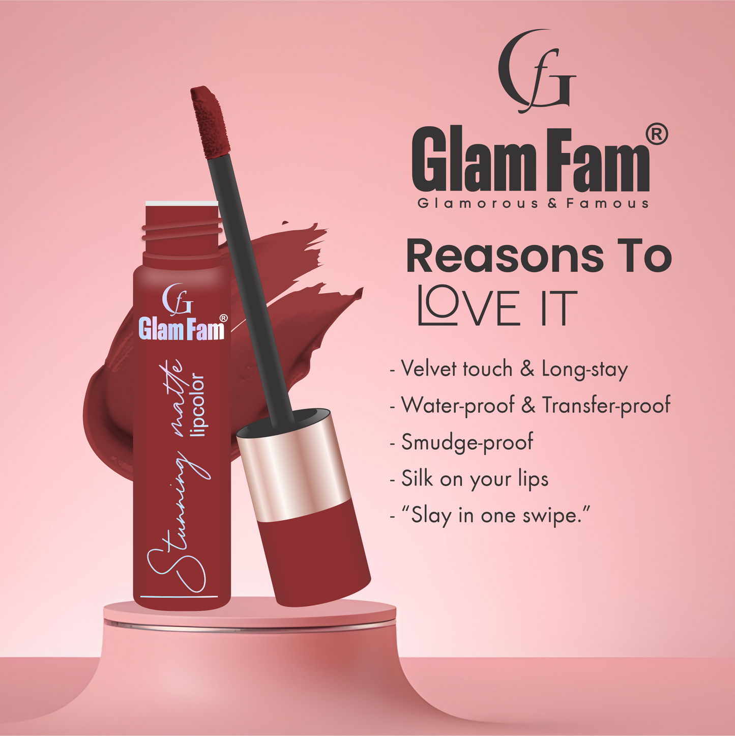 Glam Fam Stunning Matte Lipcolour