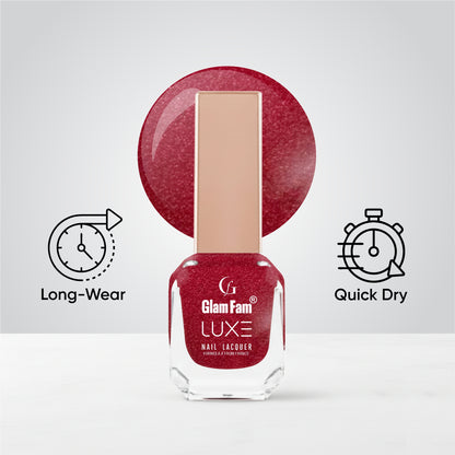 Luxe Nail Lacquer (Metallic Maroon)