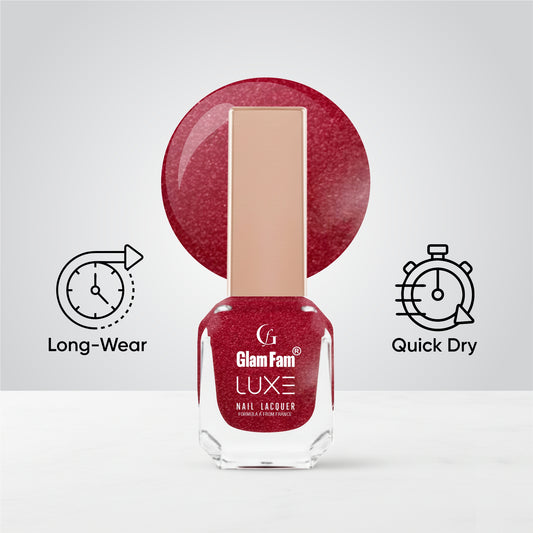Luxe Nail Lacquer (Metallic Maroon)