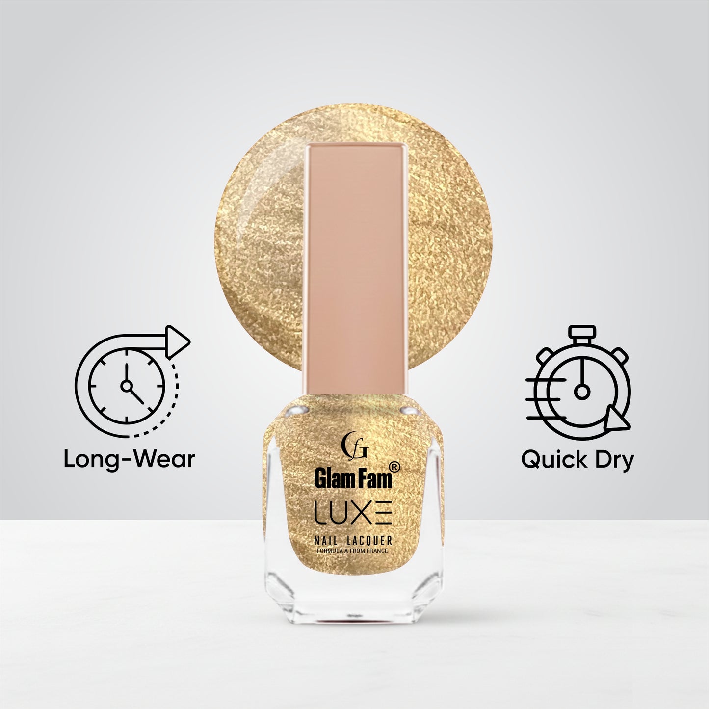 Luxe Nail Lacquer (Metallic Gold)