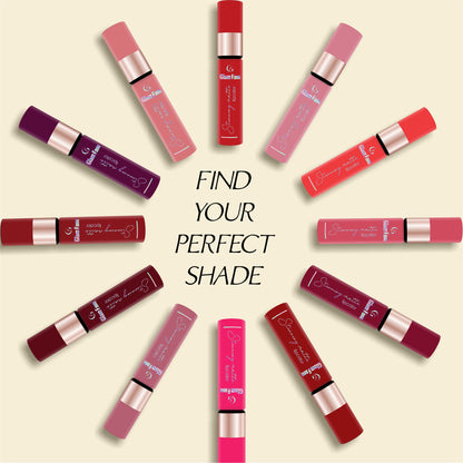 Glam Fam Stunning Matte Lip color, 5 ml (Deep Maroon)