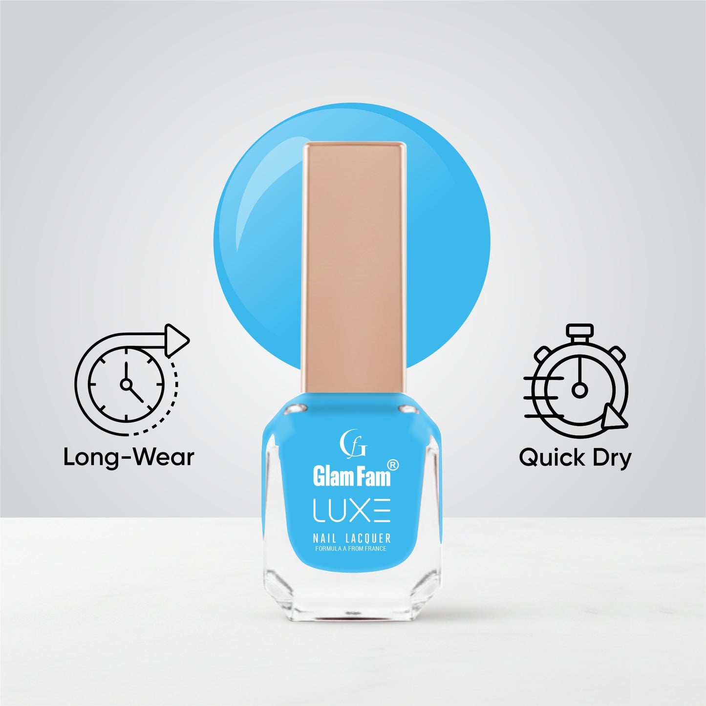 Luxe Nail Lacquer (True Blue)