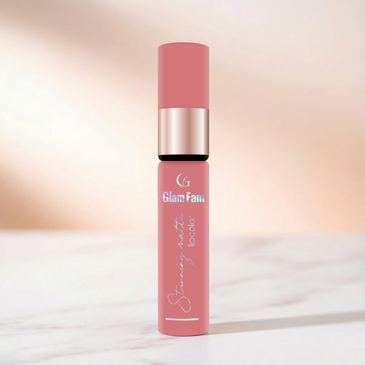 Glam Fam Stunning Matte Lip color, 5 ml (Dusky Rose)