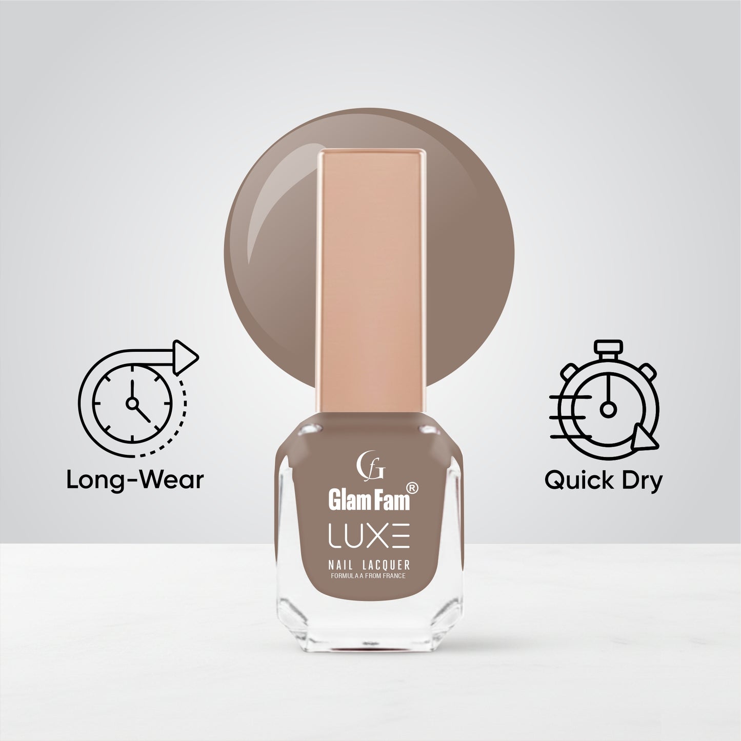 Luxe Nail Lacquer (Mud Brown)