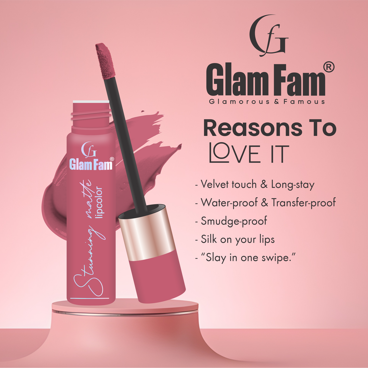 Glam Fam Stunning Matte Lipcolour