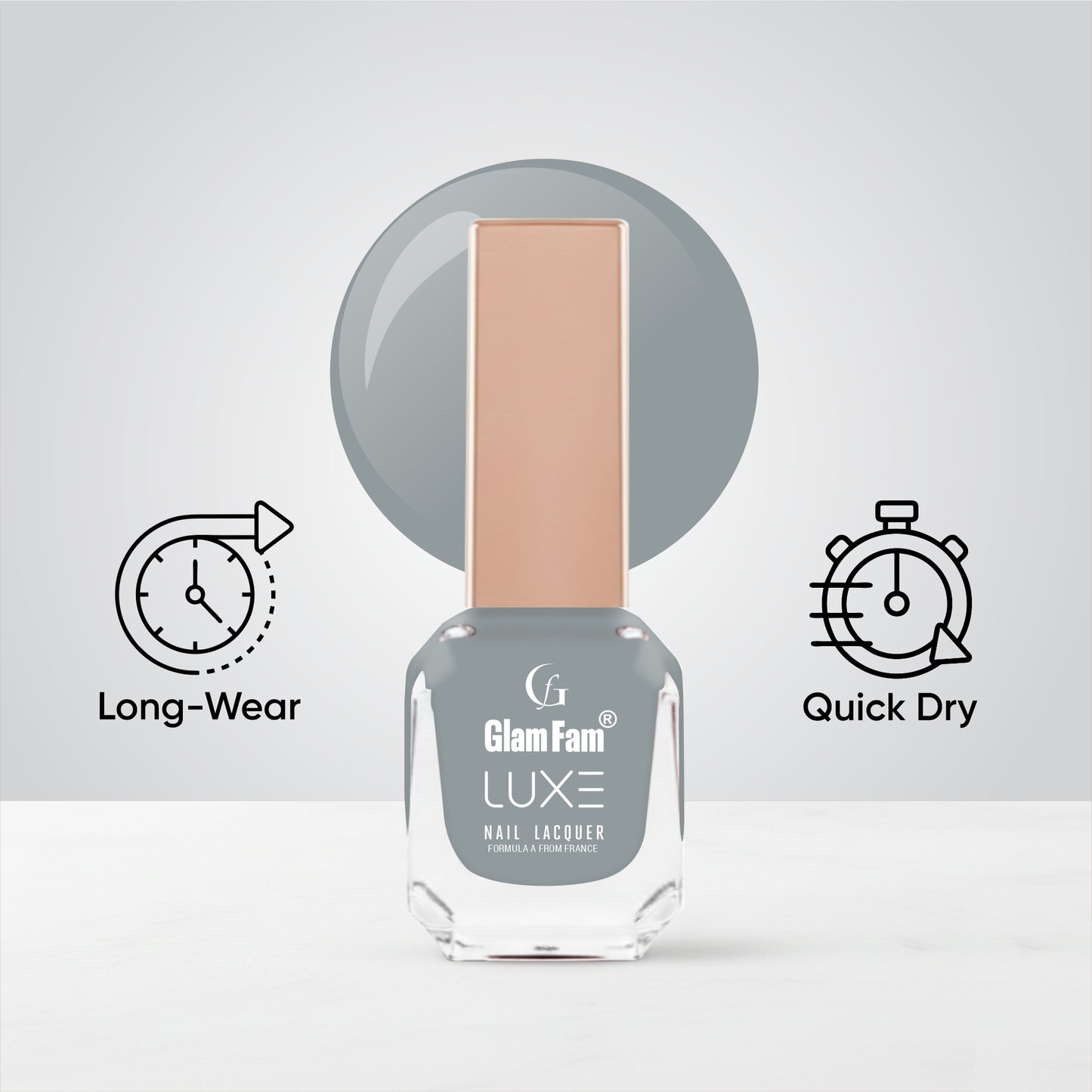 Luxe Nail Lacquer (Dove Grey)