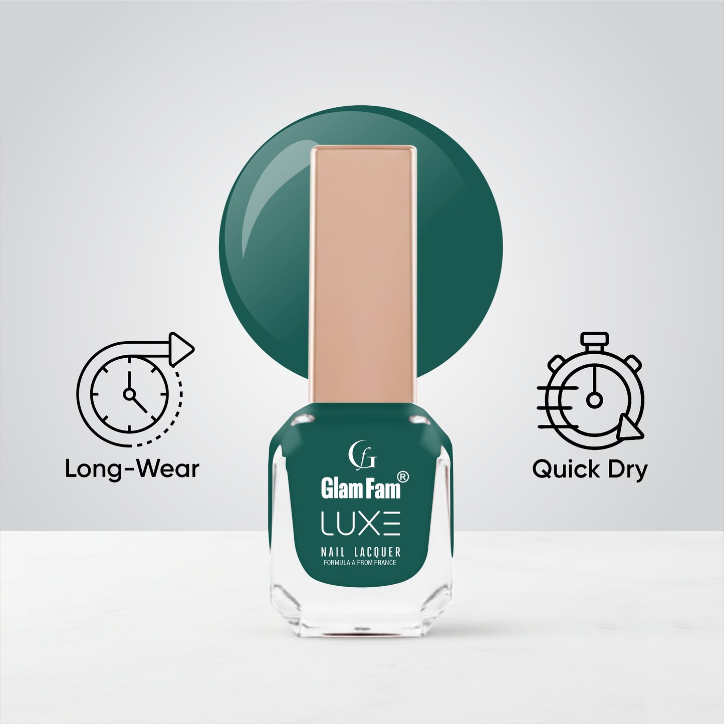 Luxe Nail Lacquer (Algae Green)