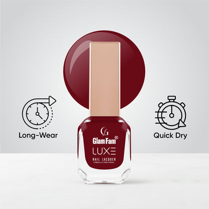 Luxe Nail Lacquer (Cherry Maroon)