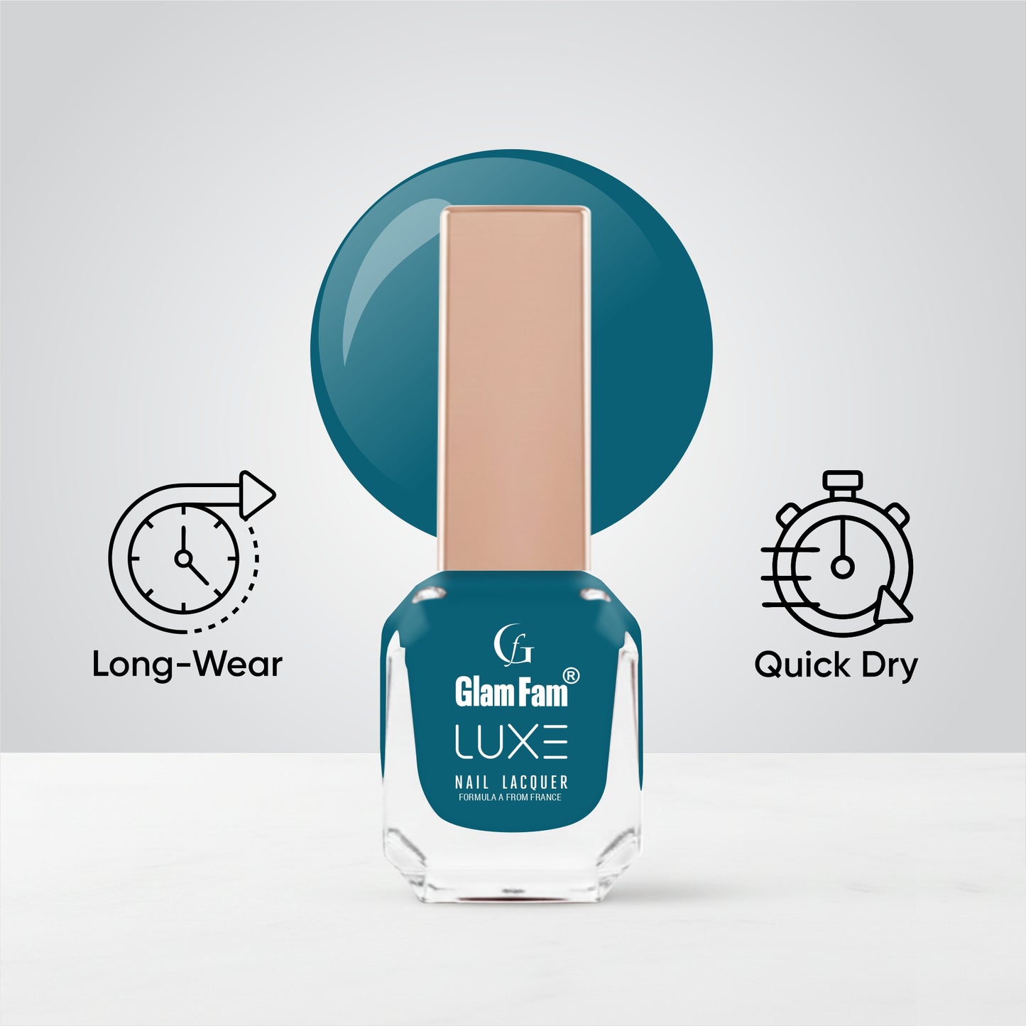 Luxe Nail Lacquer (Peacock Green)