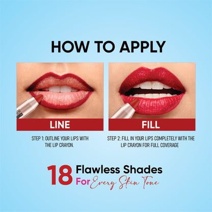 Lip Crayon Lipstick – Gold Edition