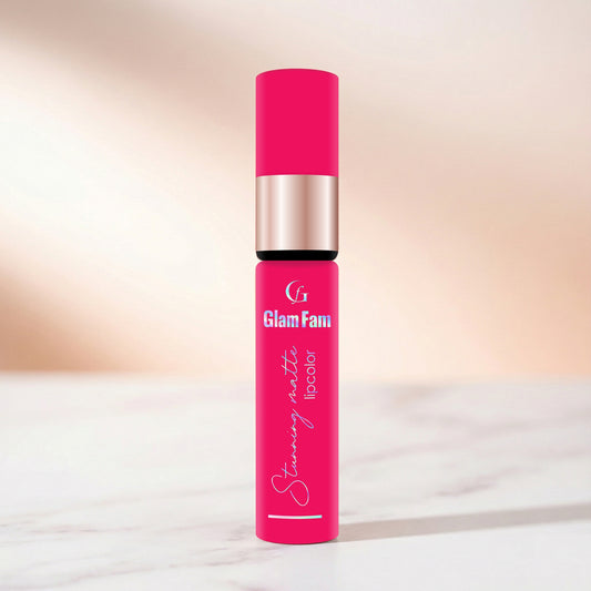 Glam Fam Stunning Matte Lip color, 5 ml (Fuchsia)