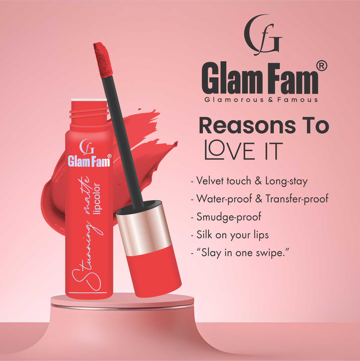 Glam Fam Stunning Matte Lipcolour