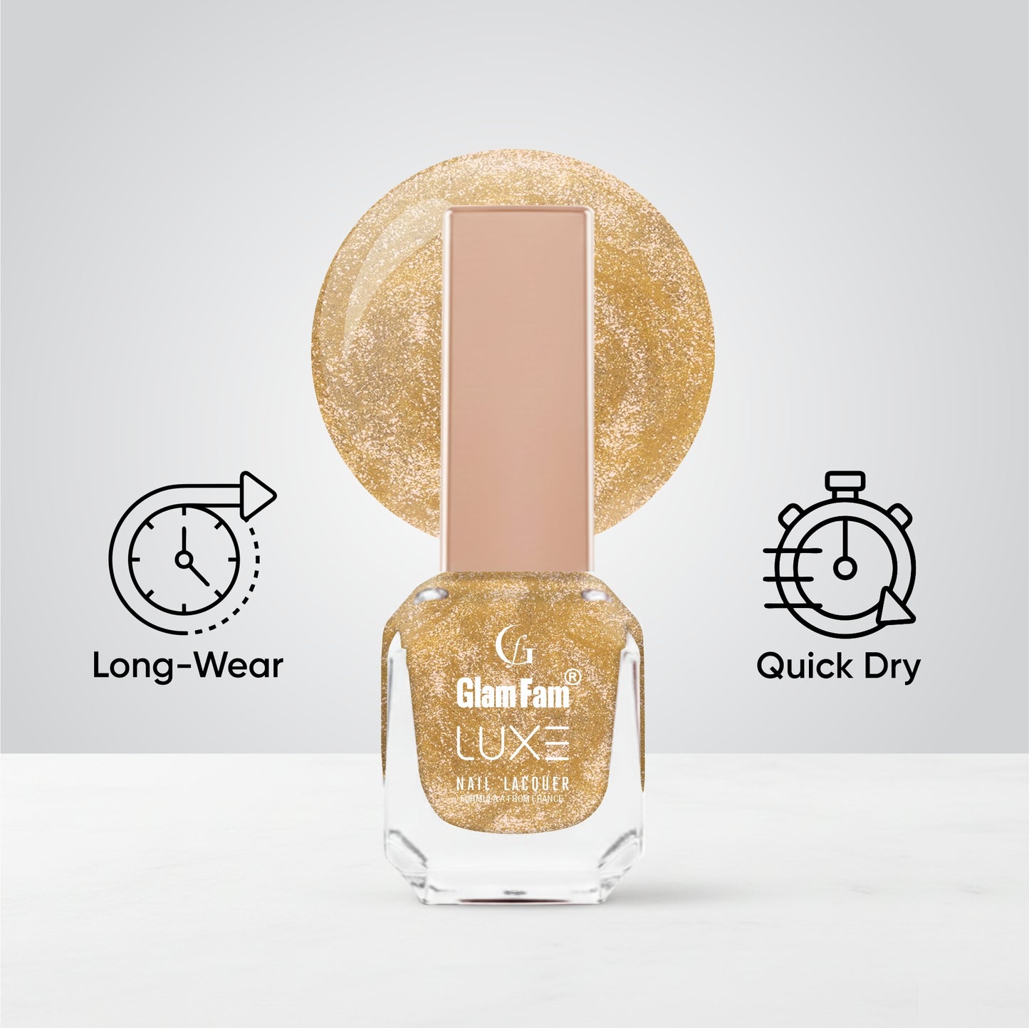 Luxe Nail Lacquer (Champagne Glitz)