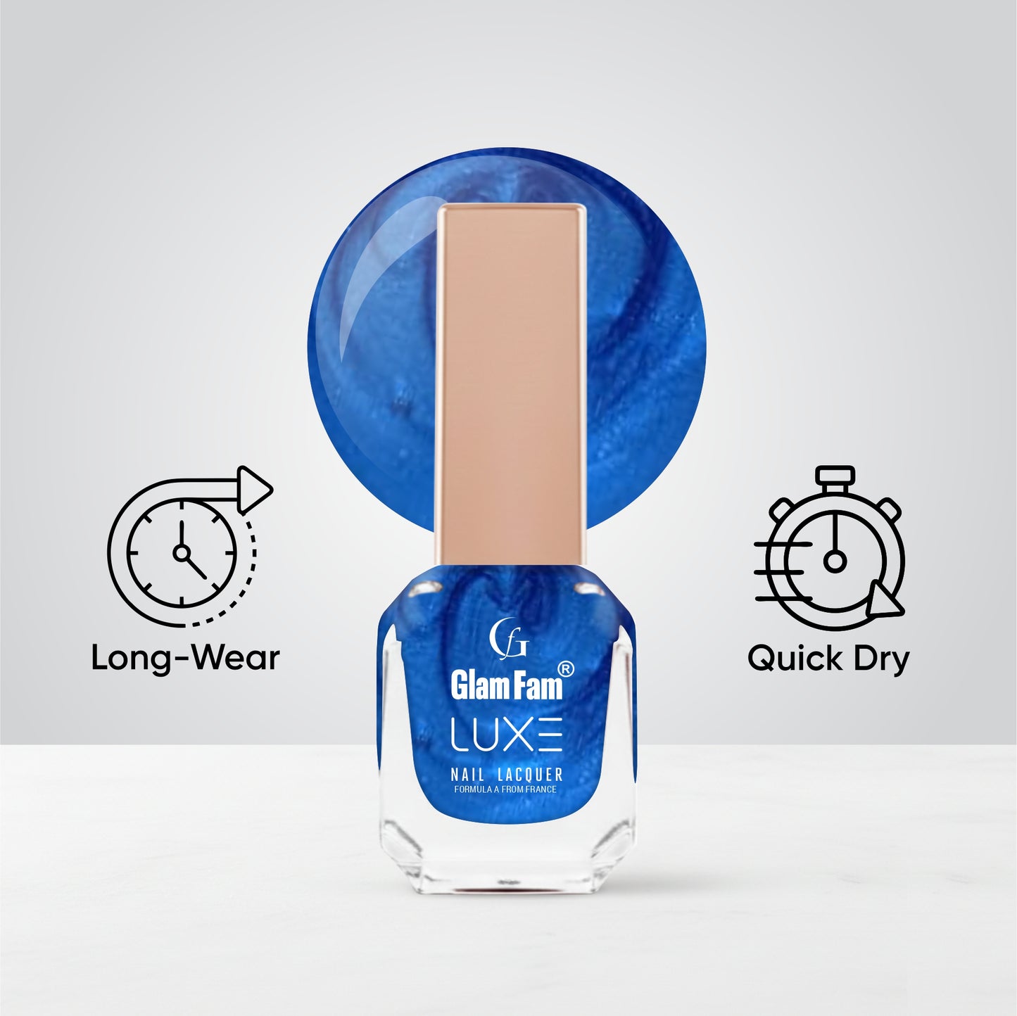 Luxe Nail Lacquer (Blue Aurora)