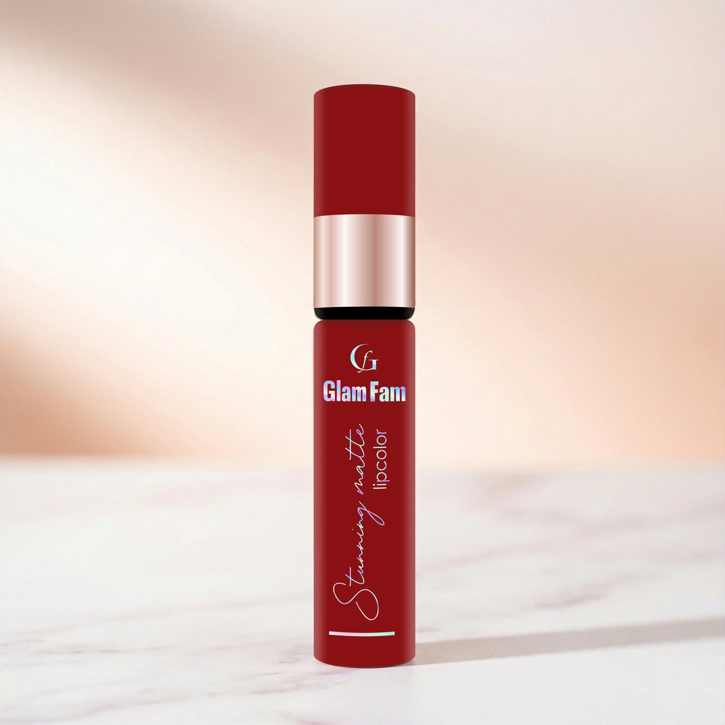 Glam Fam Stunning Matte Lip color, 5 ml (Merlot)