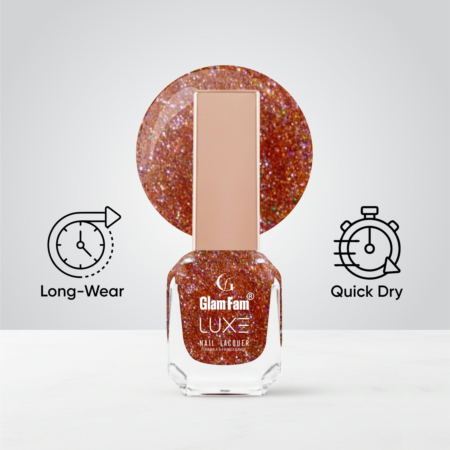 Luxe Nail Lacquer (Hollywood Glitz)