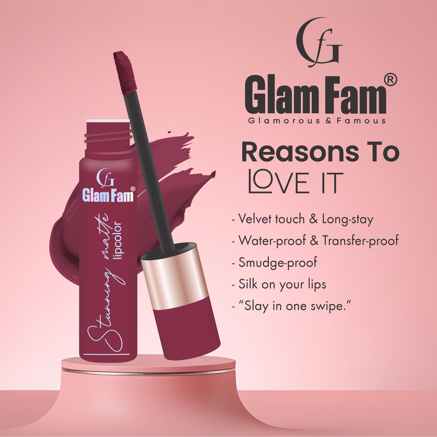 Glam Fam Stunning Matte Lipcolour