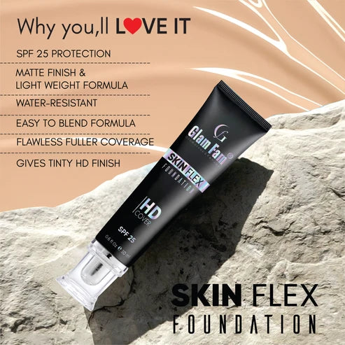Skin Flex Foundation + Pretty 2in1 Compact Powder Kit (Pack Of 2)