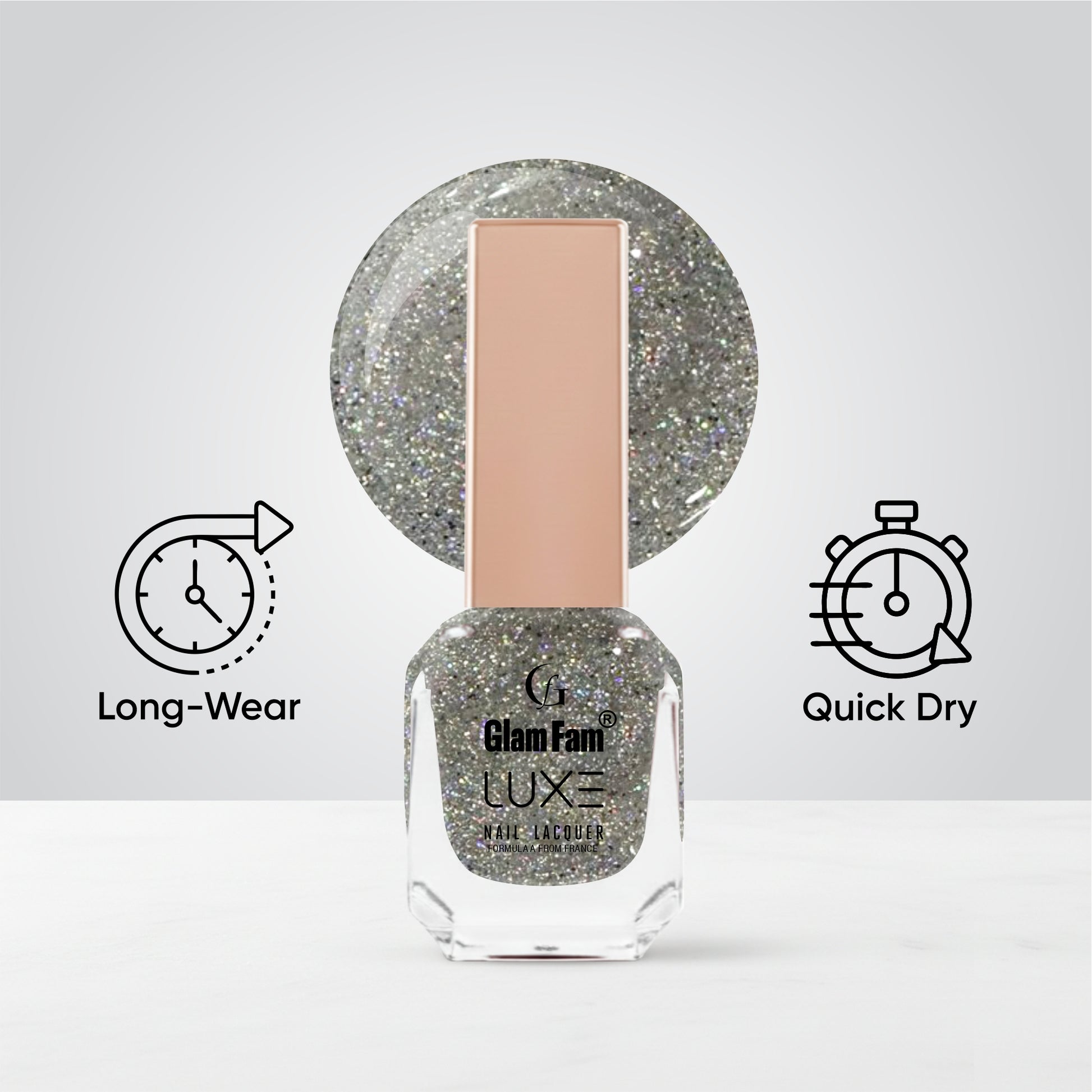 Nails Holo Silver