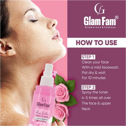 Glam Fam Rose Water Skin Toner