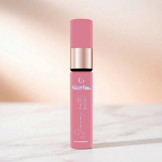 Glam Fam Stunning Matte Lip color, 5 ml (Turkish Rose)