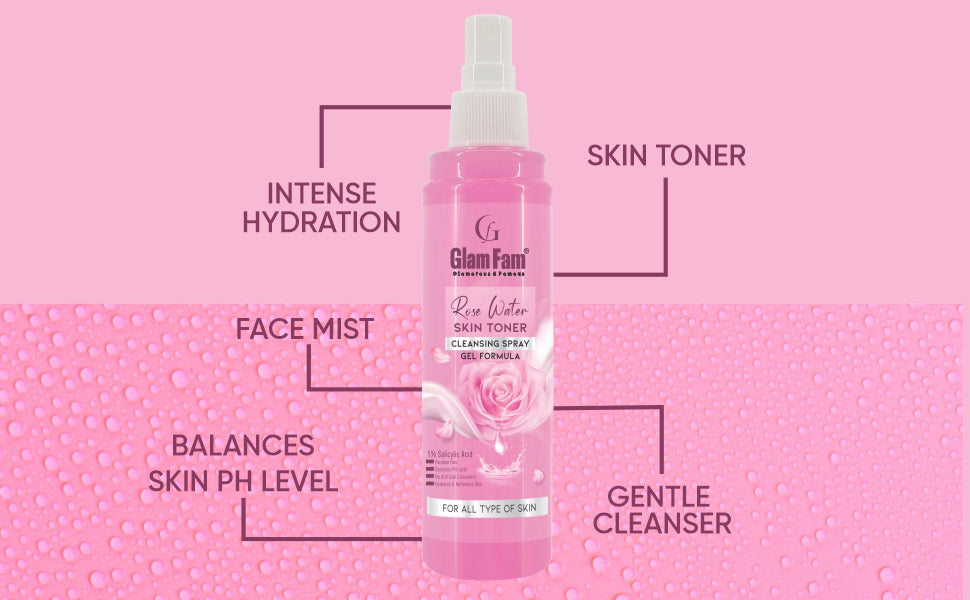 Glam Fam Rose Water Skin Toner