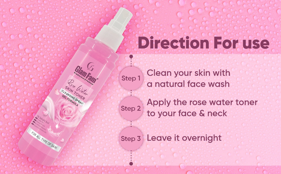 Glam Fam Rose Water Skin Toner