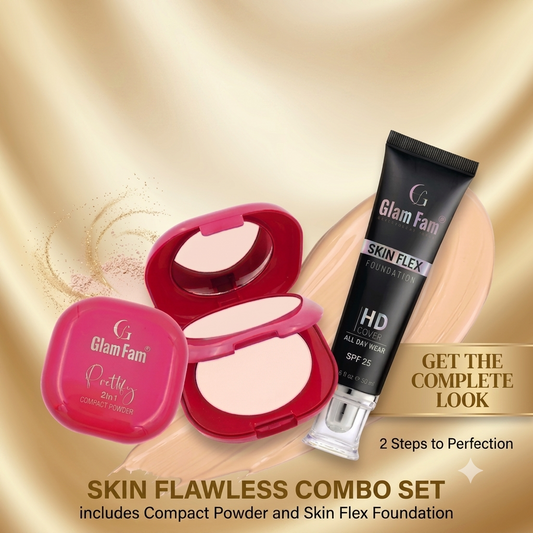 Skin Flex Foundation + Pretty 2in1 Compact Powder Kit (Pack Of 2)