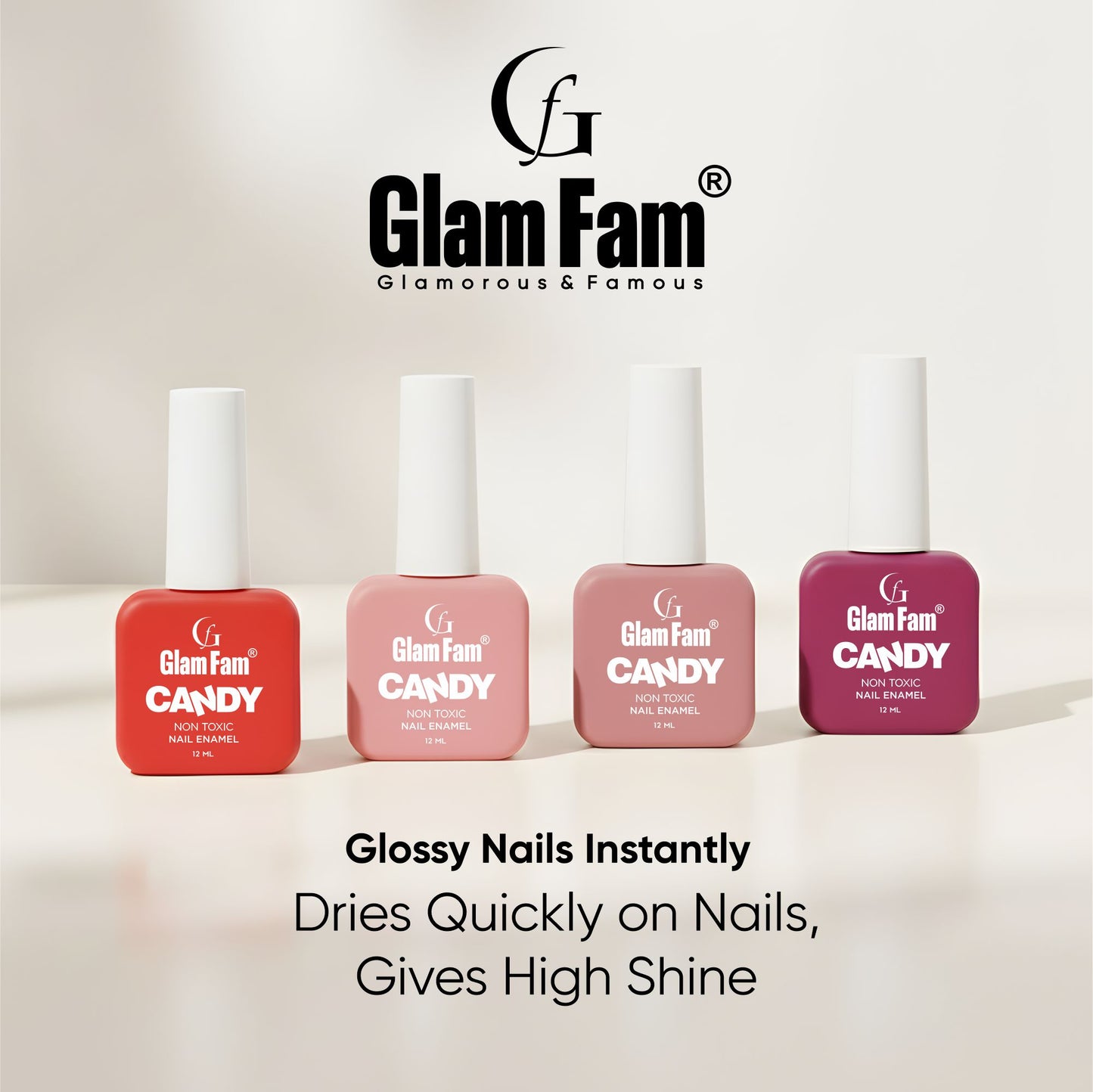 CANDY NAIL POLISH (Flaming Red)