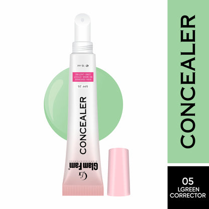 Glam Fam Concealer, SPF 25, High Coverage, No Mask Effect, Long-Lasting, 15 ml (Warm Sand, 15 ml)