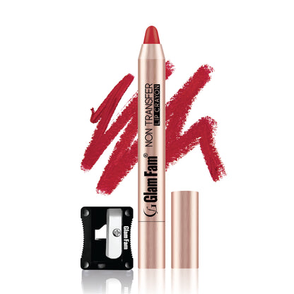 Lip Crayon Lipstick – Gold Edition ( Cherry Red)