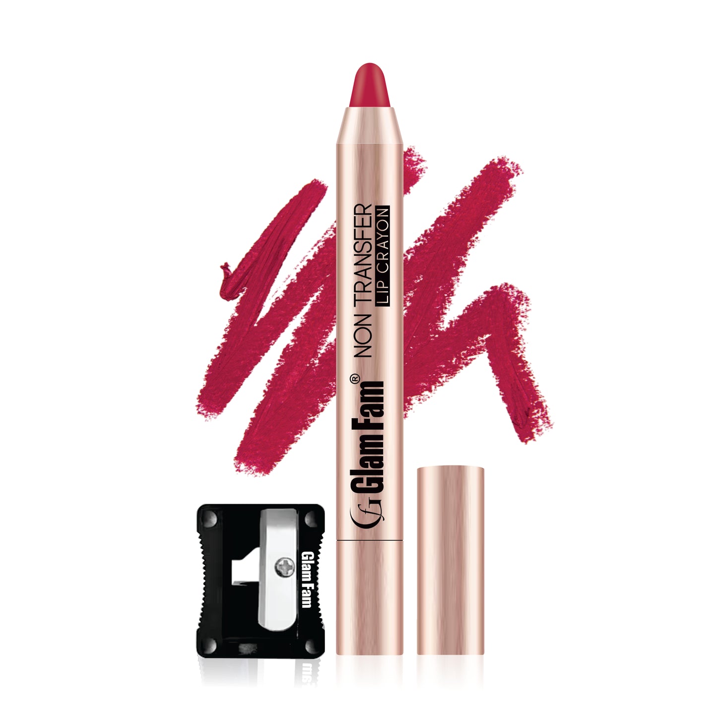 Lip Crayon Lipstick – Gold Edition ( Flamingo Pink)