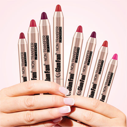 Lip Crayon Lipstick – Gold Edition (Maroon Magic)