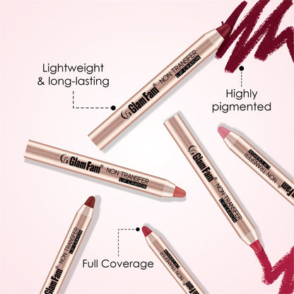 Lip Crayon Lipstick – Gold Edition (Maroon Magic)