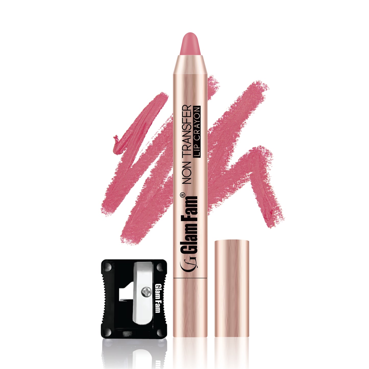 Lip Crayon Lipstick – Gold Edition (Blushed Nude)