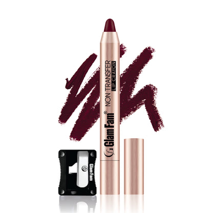 Lip Crayon Lipstick – Gold Edition (Maroon Charm)