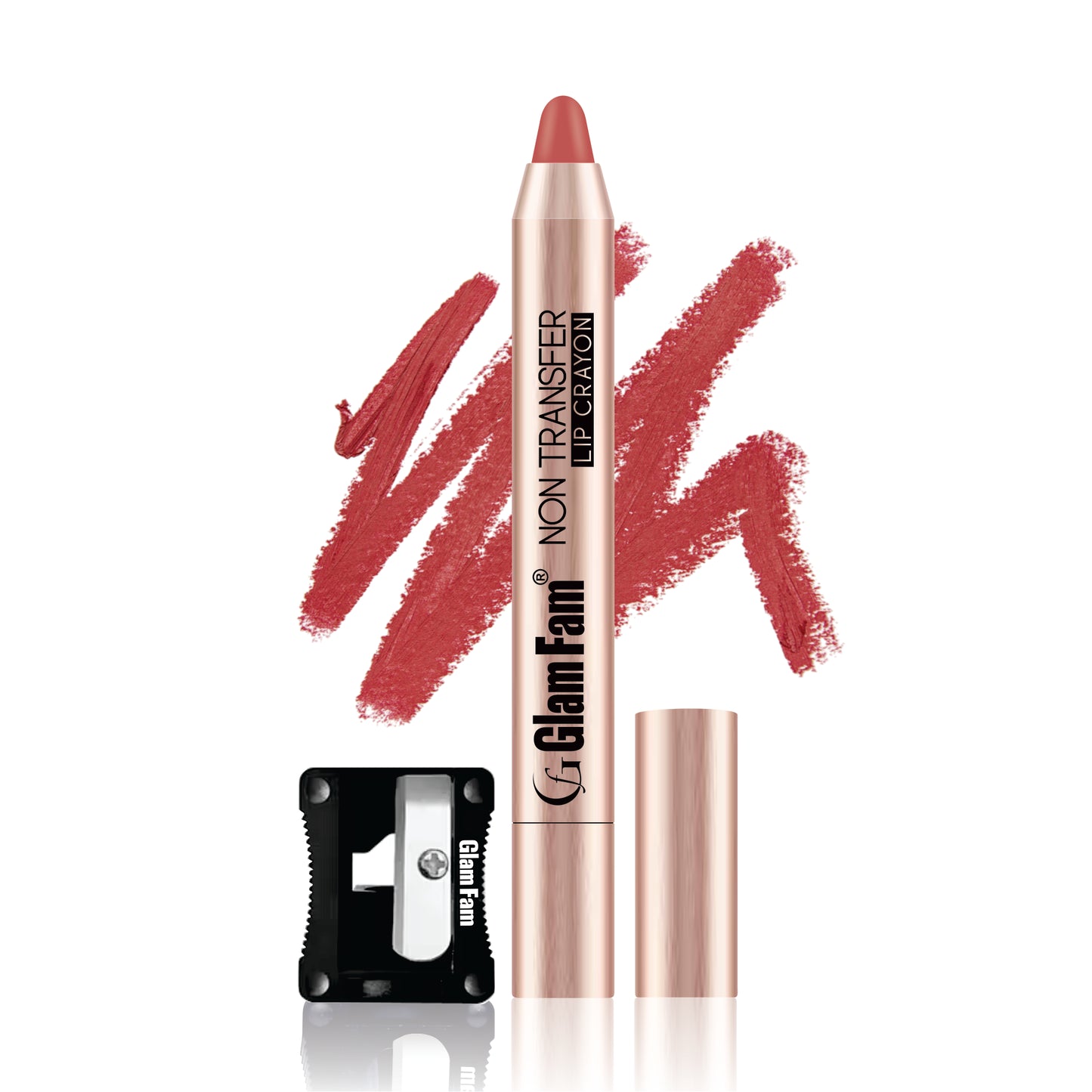 Lip Crayon Lipstick – Gold Edition (Rouge)